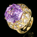Gold Millennium-Cut Roland Ring